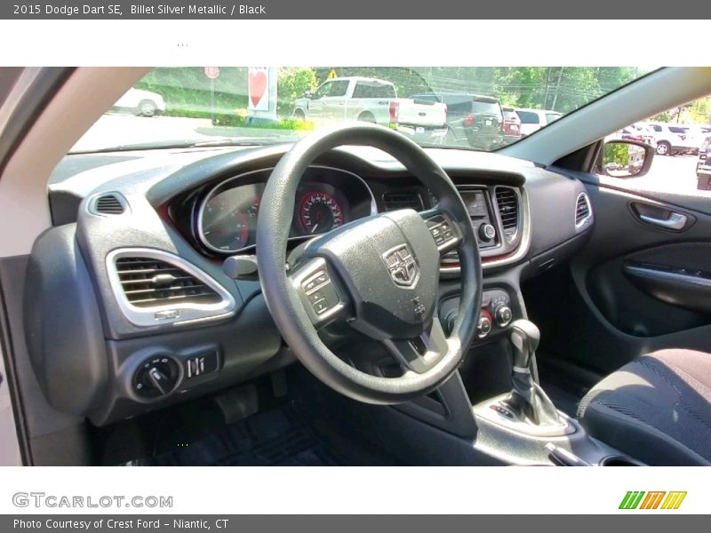 Billet Silver Metallic / Black 2015 Dodge Dart SE
