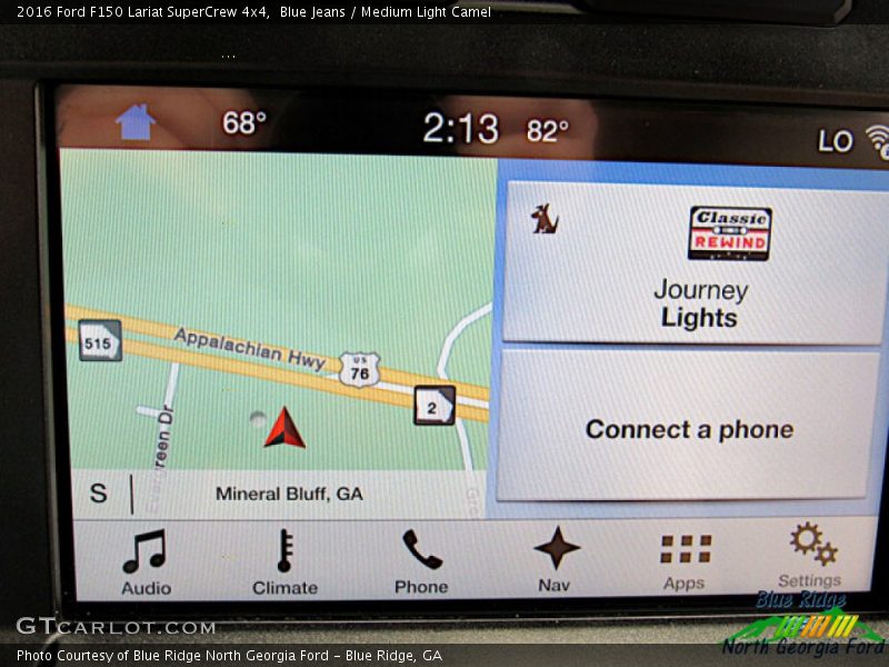 Blue Jeans / Medium Light Camel 2016 Ford F150 Lariat SuperCrew 4x4