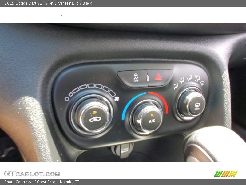 Billet Silver Metallic / Black 2015 Dodge Dart SE