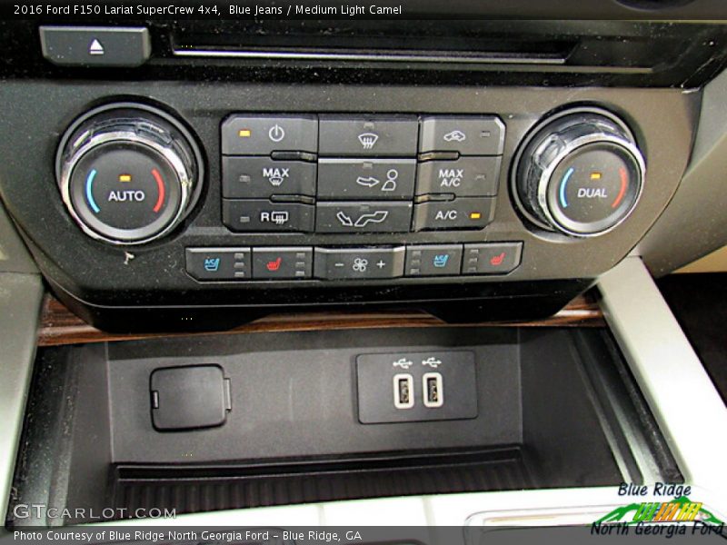 Blue Jeans / Medium Light Camel 2016 Ford F150 Lariat SuperCrew 4x4