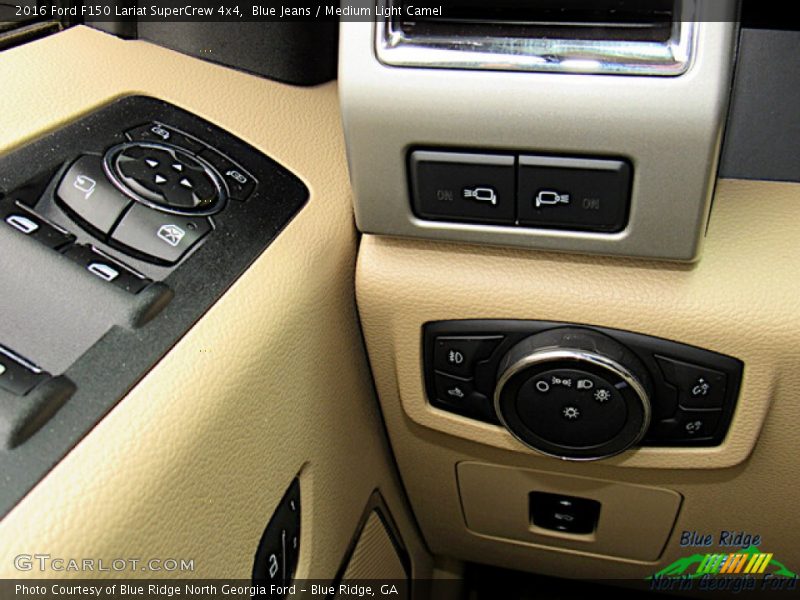 Blue Jeans / Medium Light Camel 2016 Ford F150 Lariat SuperCrew 4x4