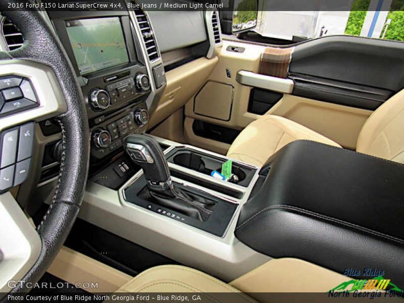 Blue Jeans / Medium Light Camel 2016 Ford F150 Lariat SuperCrew 4x4