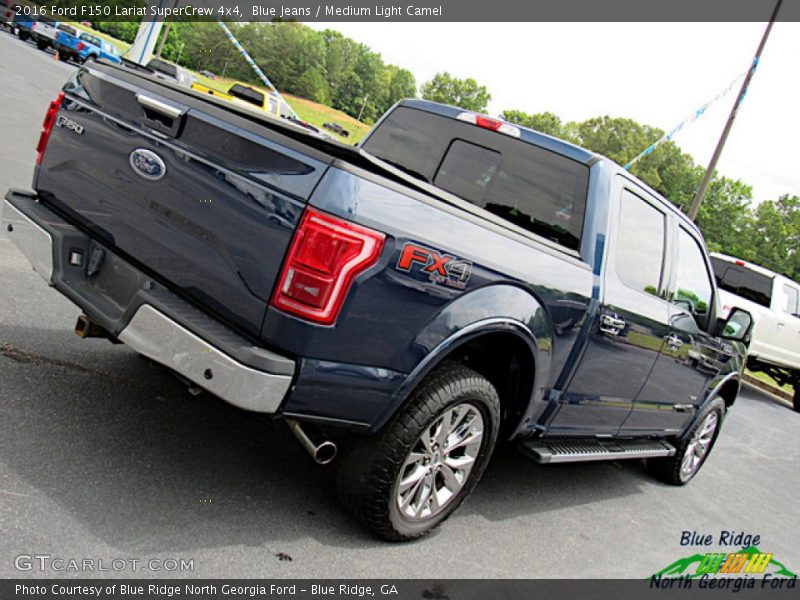 Blue Jeans / Medium Light Camel 2016 Ford F150 Lariat SuperCrew 4x4
