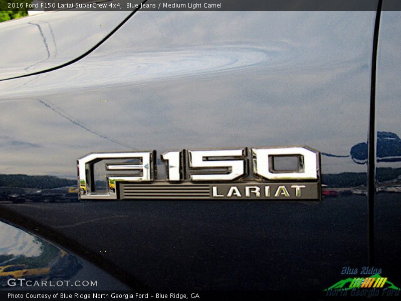 Blue Jeans / Medium Light Camel 2016 Ford F150 Lariat SuperCrew 4x4
