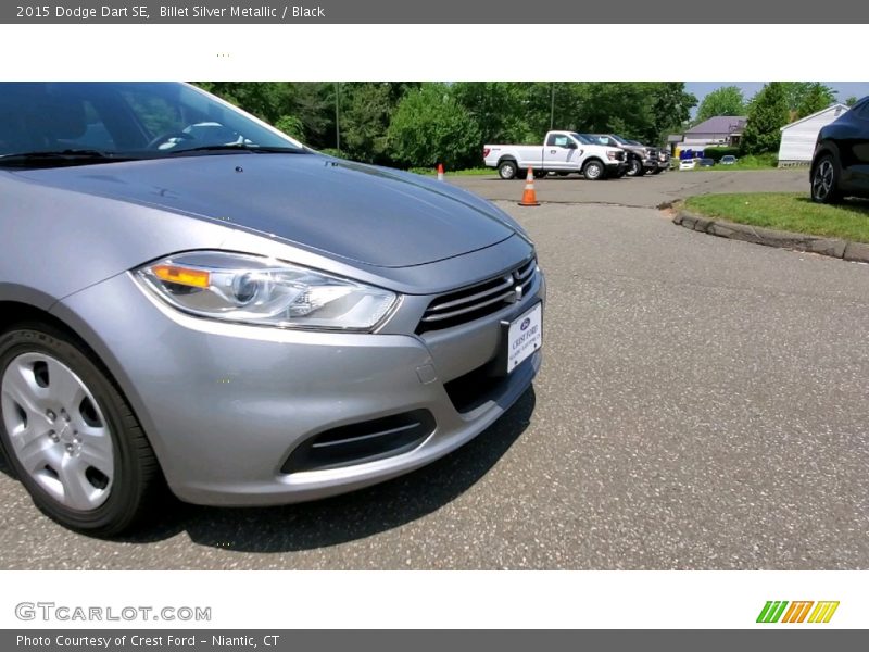 Billet Silver Metallic / Black 2015 Dodge Dart SE