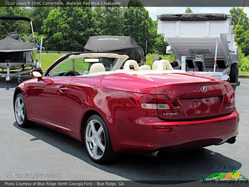 Matador Red Mica / Alabaster 2010 Lexus IS 250C Convertible