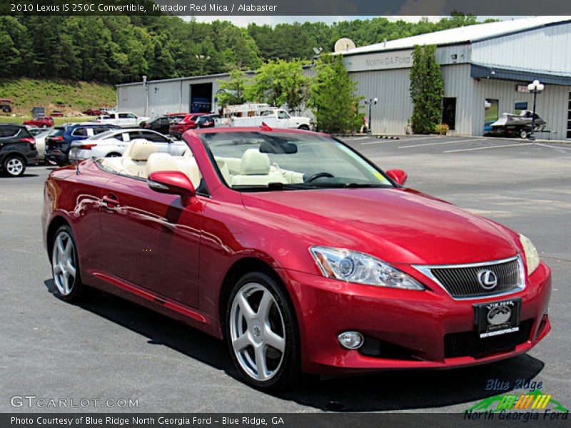 Matador Red Mica / Alabaster 2010 Lexus IS 250C Convertible