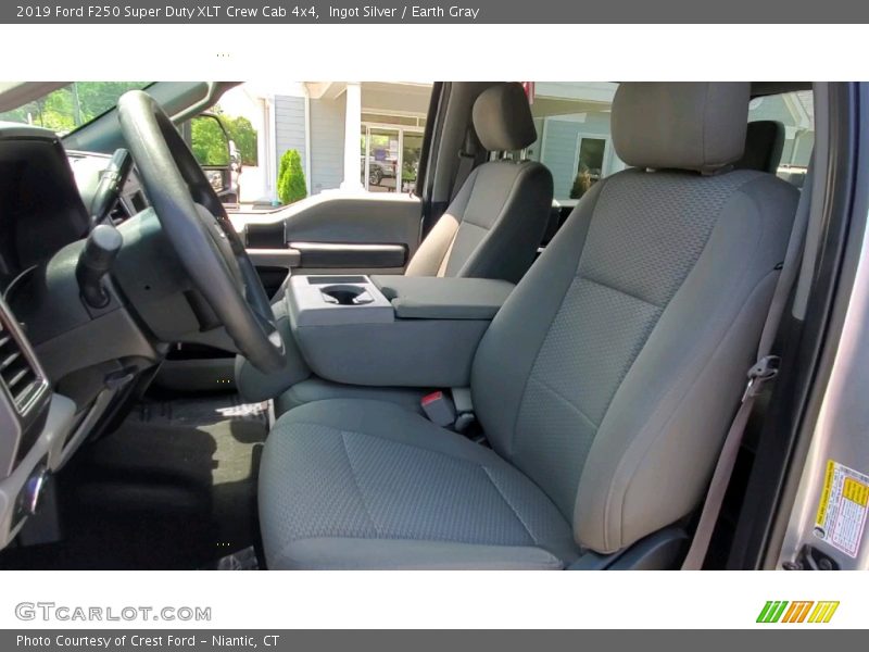 Ingot Silver / Earth Gray 2019 Ford F250 Super Duty XLT Crew Cab 4x4
