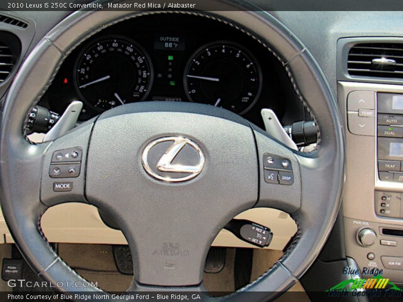 Matador Red Mica / Alabaster 2010 Lexus IS 250C Convertible