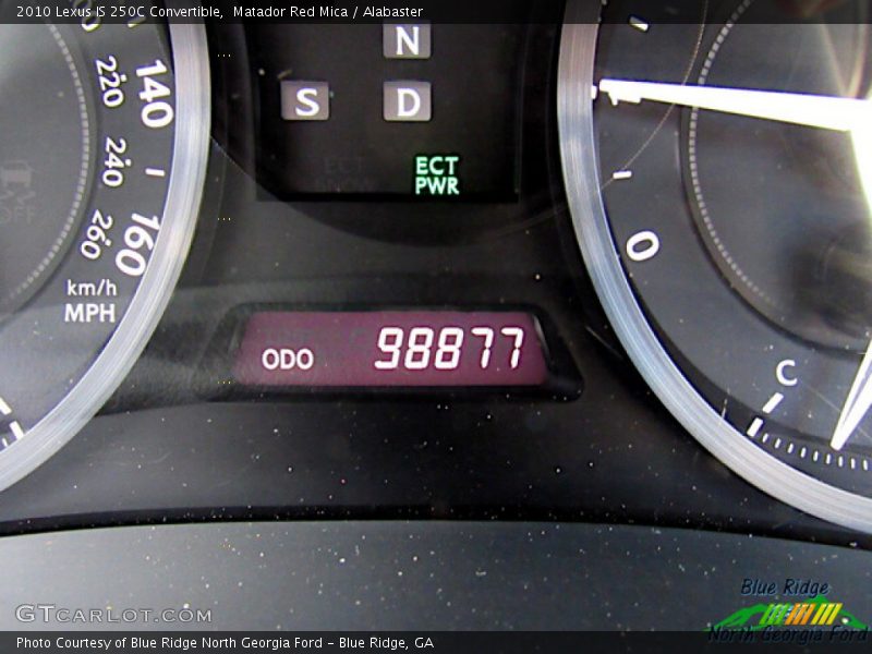 Matador Red Mica / Alabaster 2010 Lexus IS 250C Convertible