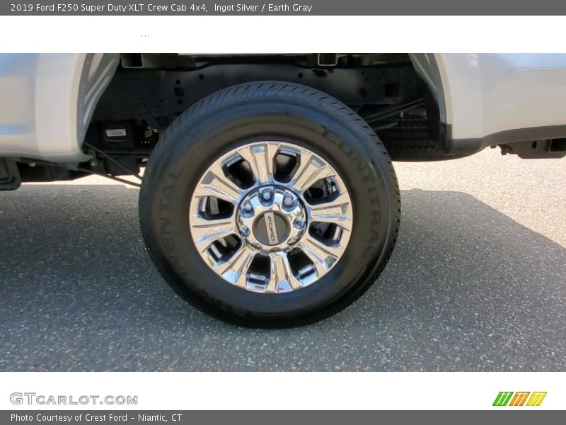 Ingot Silver / Earth Gray 2019 Ford F250 Super Duty XLT Crew Cab 4x4