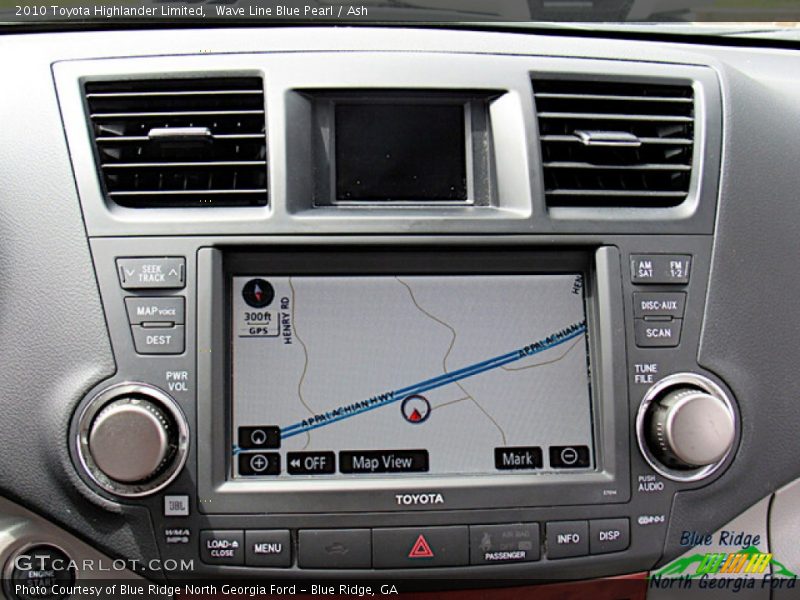 Navigation of 2010 Highlander Limited