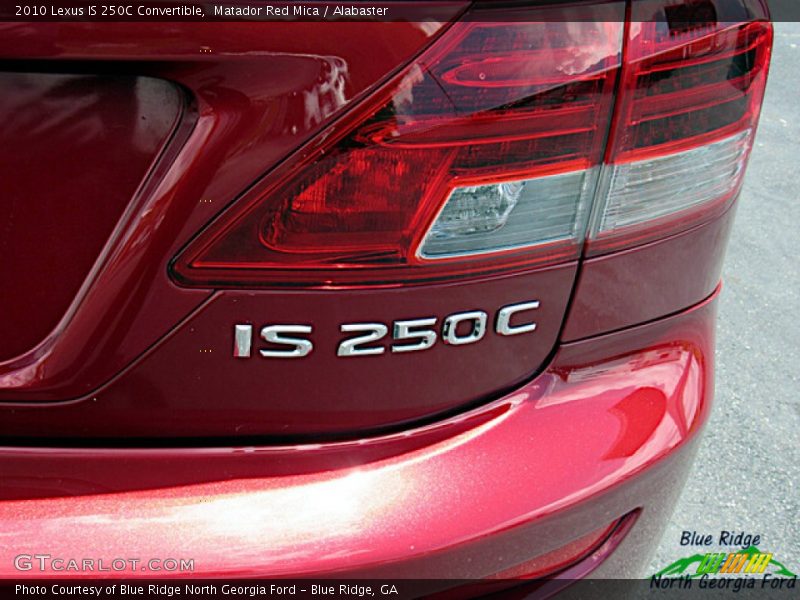 Matador Red Mica / Alabaster 2010 Lexus IS 250C Convertible