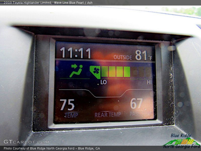 Wave Line Blue Pearl / Ash 2010 Toyota Highlander Limited