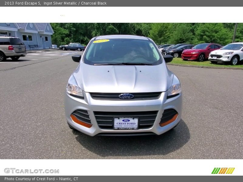 Ingot Silver Metallic / Charcoal Black 2013 Ford Escape S