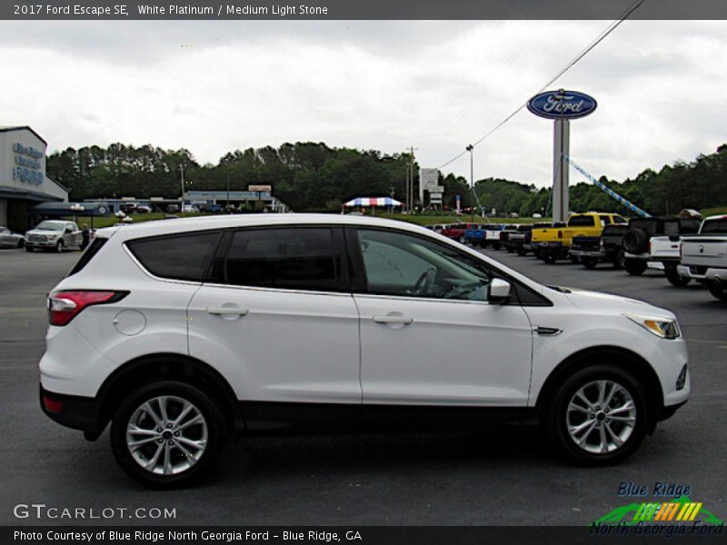 White Platinum / Medium Light Stone 2017 Ford Escape SE