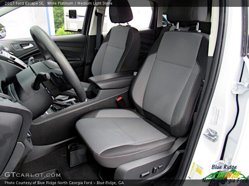 White Platinum / Medium Light Stone 2017 Ford Escape SE