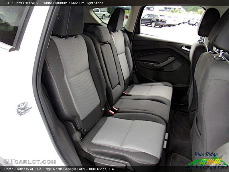 White Platinum / Medium Light Stone 2017 Ford Escape SE