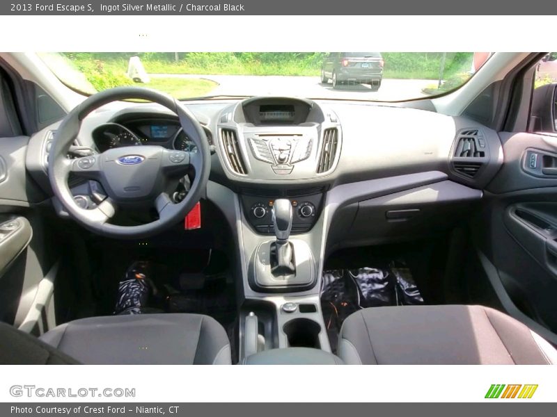 Ingot Silver Metallic / Charcoal Black 2013 Ford Escape S