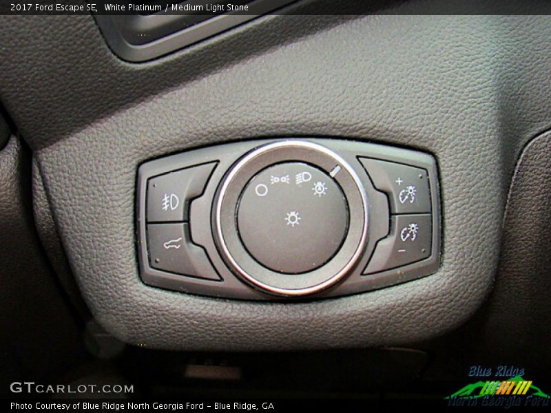 White Platinum / Medium Light Stone 2017 Ford Escape SE