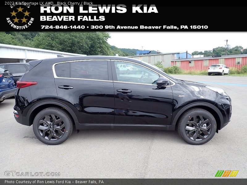 Black Cherry / Black 2022 Kia Sportage LX AWD