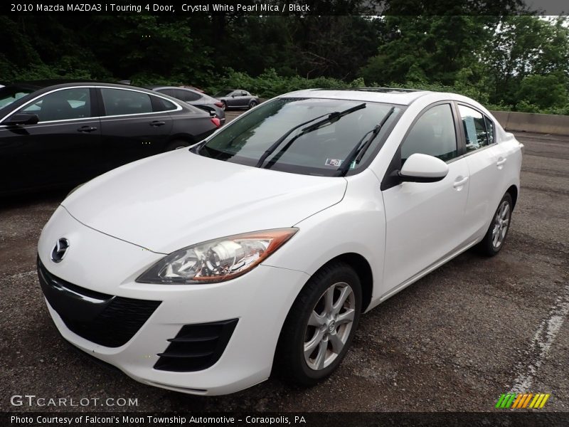 Crystal White Pearl Mica / Black 2010 Mazda MAZDA3 i Touring 4 Door