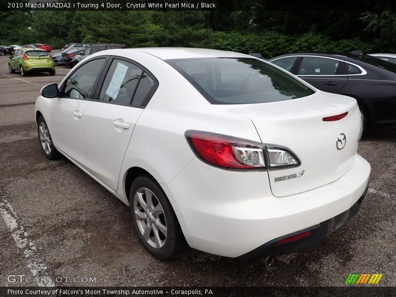 Crystal White Pearl Mica / Black 2010 Mazda MAZDA3 i Touring 4 Door