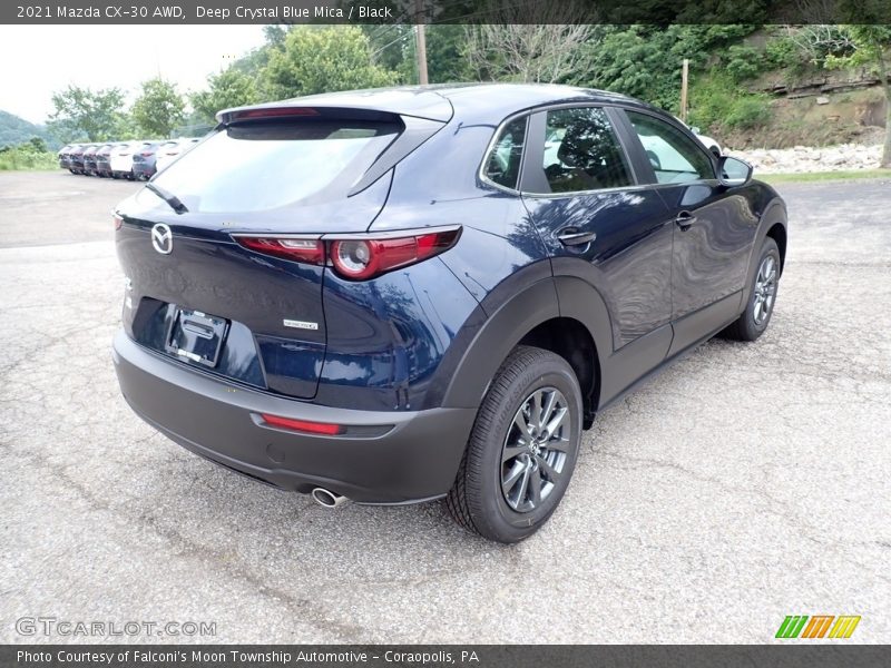 Deep Crystal Blue Mica / Black 2021 Mazda CX-30 AWD