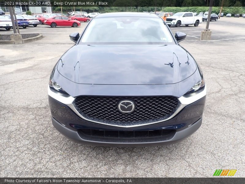 Deep Crystal Blue Mica / Black 2021 Mazda CX-30 AWD