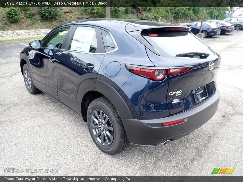 Deep Crystal Blue Mica / Black 2021 Mazda CX-30 AWD
