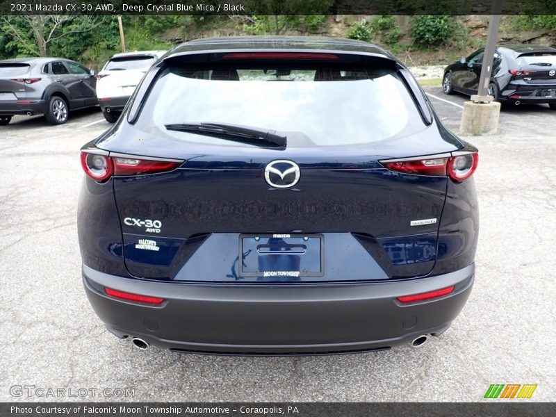 Deep Crystal Blue Mica / Black 2021 Mazda CX-30 AWD