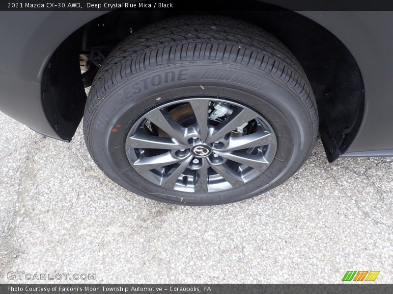 Deep Crystal Blue Mica / Black 2021 Mazda CX-30 AWD