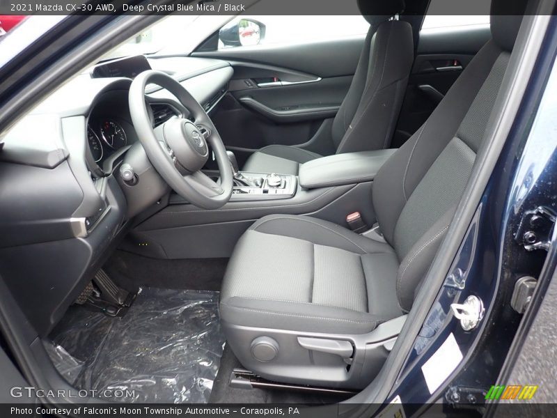 Deep Crystal Blue Mica / Black 2021 Mazda CX-30 AWD