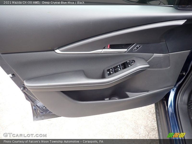 Deep Crystal Blue Mica / Black 2021 Mazda CX-30 AWD