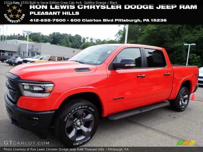 Spitfire Orange / Black 2021 Ram 1500 Built to Serve Edition Crew Cab 4x4