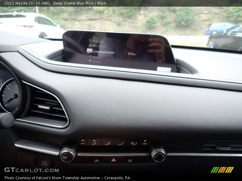 Deep Crystal Blue Mica / Black 2021 Mazda CX-30 AWD
