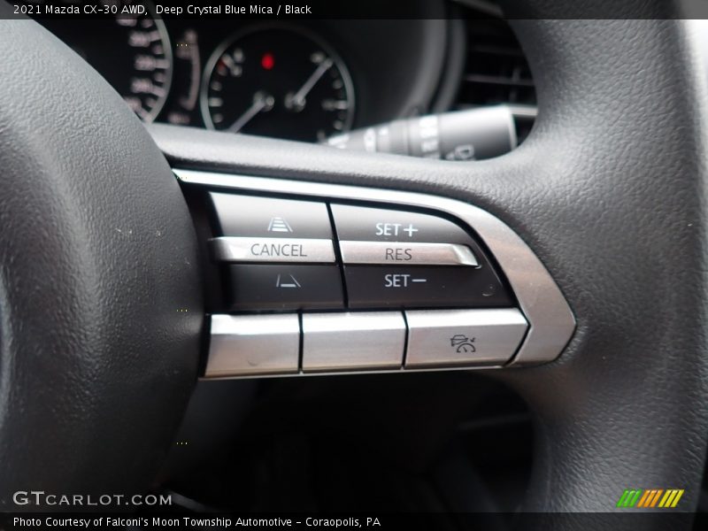 Deep Crystal Blue Mica / Black 2021 Mazda CX-30 AWD