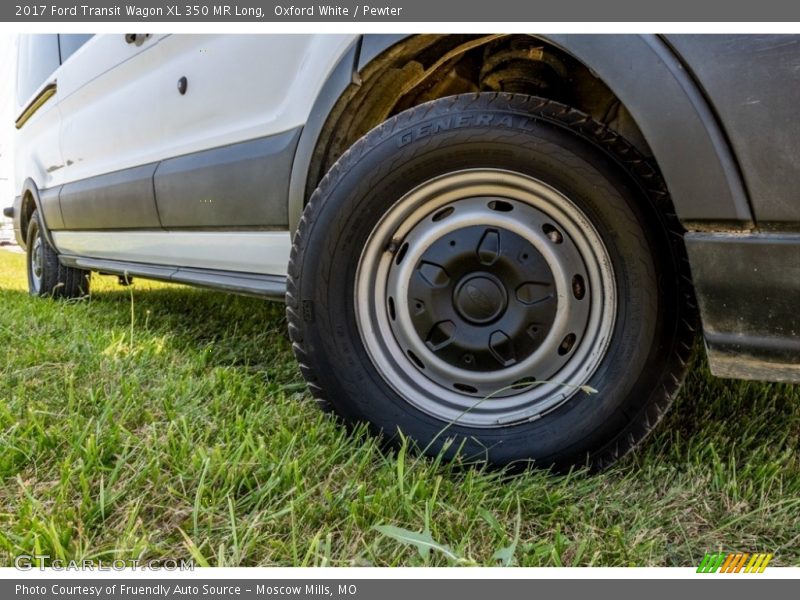 Oxford White / Pewter 2017 Ford Transit Wagon XL 350 MR Long