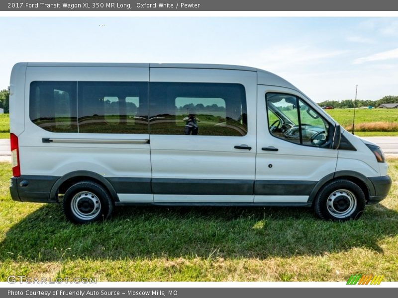 Oxford White / Pewter 2017 Ford Transit Wagon XL 350 MR Long