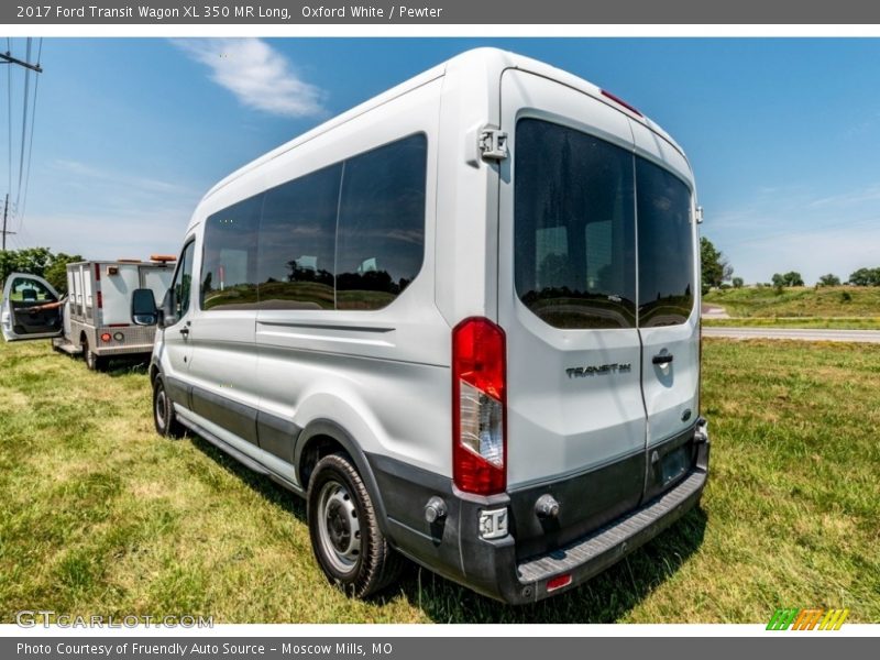 Oxford White / Pewter 2017 Ford Transit Wagon XL 350 MR Long