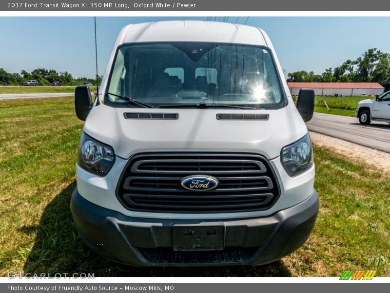 Oxford White / Pewter 2017 Ford Transit Wagon XL 350 MR Long
