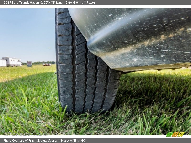 Oxford White / Pewter 2017 Ford Transit Wagon XL 350 MR Long