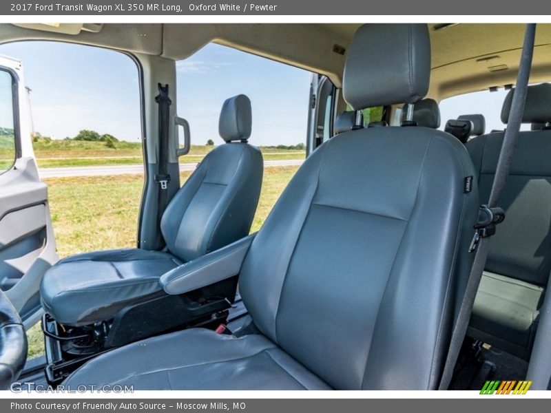 Oxford White / Pewter 2017 Ford Transit Wagon XL 350 MR Long