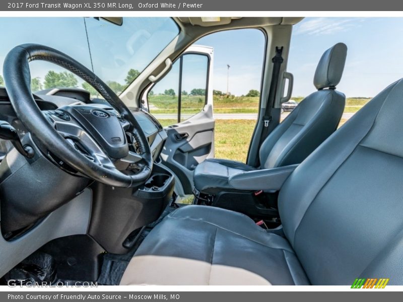 Oxford White / Pewter 2017 Ford Transit Wagon XL 350 MR Long