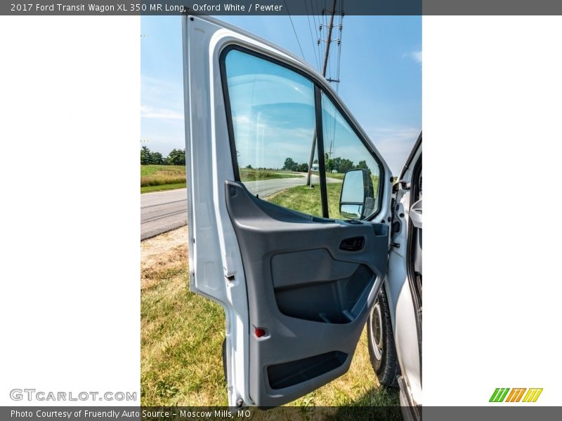 Oxford White / Pewter 2017 Ford Transit Wagon XL 350 MR Long