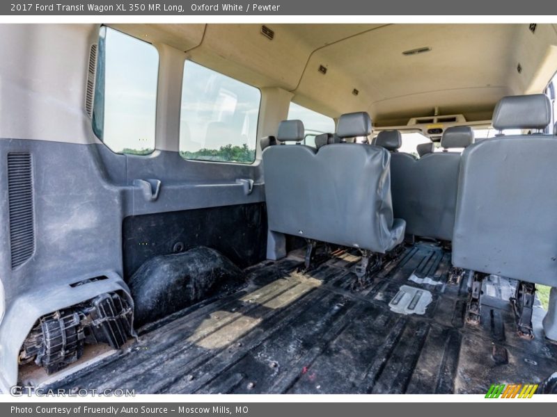 Oxford White / Pewter 2017 Ford Transit Wagon XL 350 MR Long