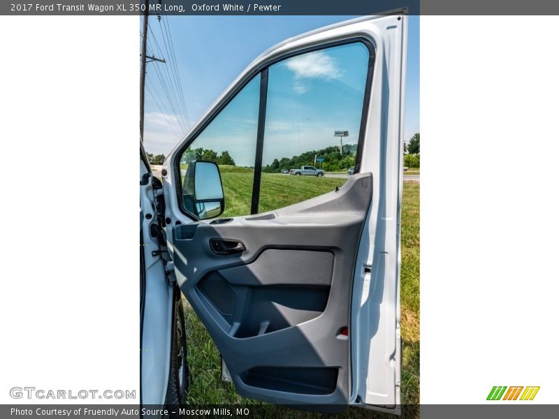 Oxford White / Pewter 2017 Ford Transit Wagon XL 350 MR Long