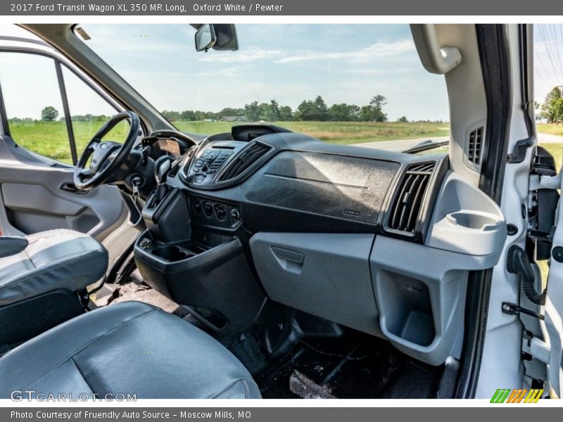 Oxford White / Pewter 2017 Ford Transit Wagon XL 350 MR Long