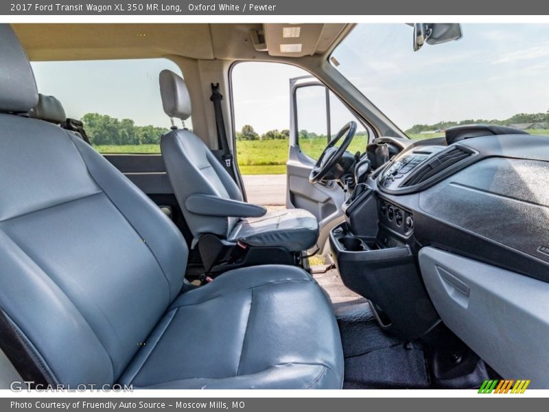 Oxford White / Pewter 2017 Ford Transit Wagon XL 350 MR Long