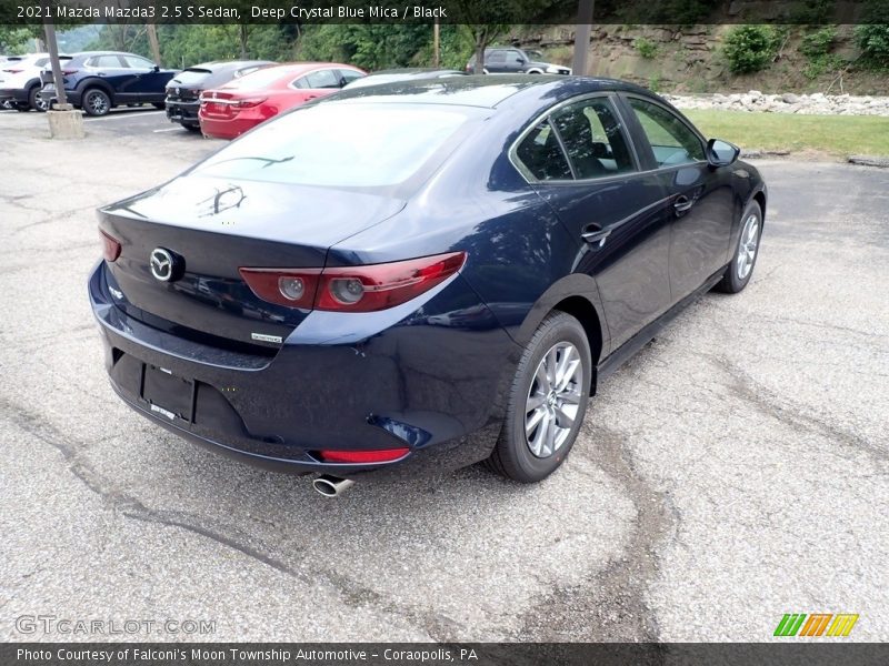 Deep Crystal Blue Mica / Black 2021 Mazda Mazda3 2.5 S Sedan